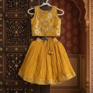 Yellow Festive Kids Suit